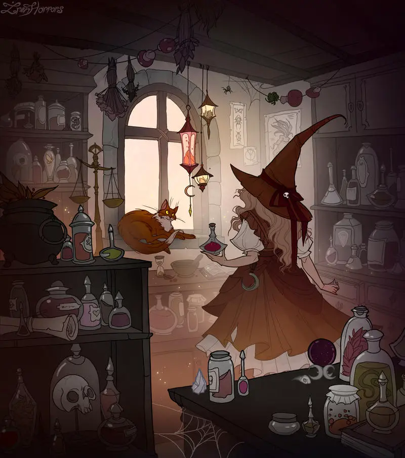 witch and cat apothecary