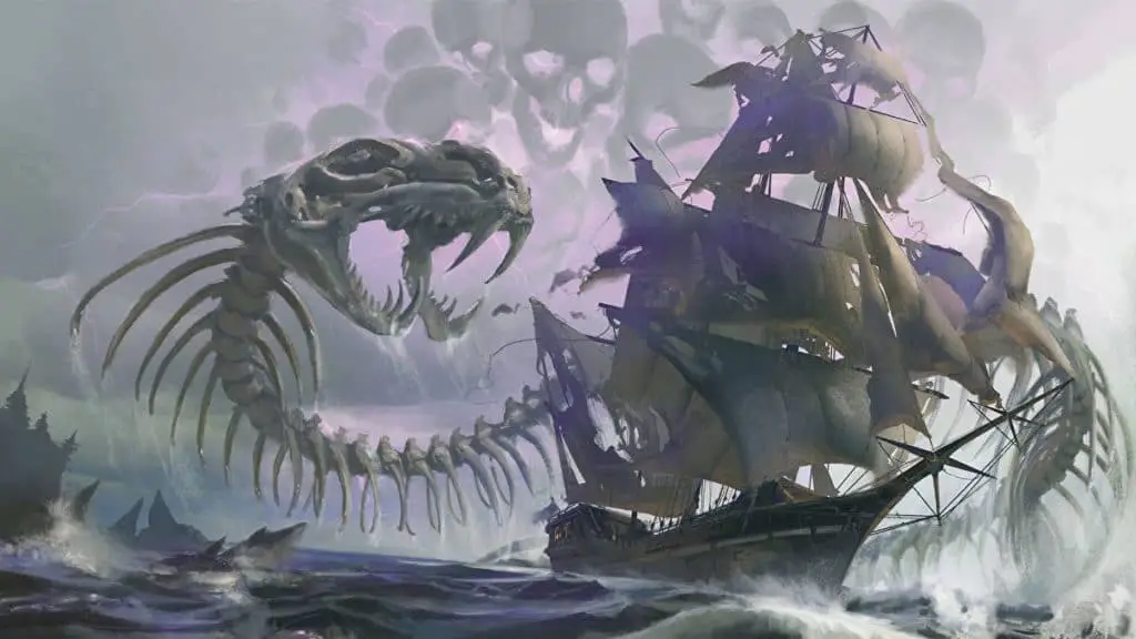 undead sea serpent skeleton