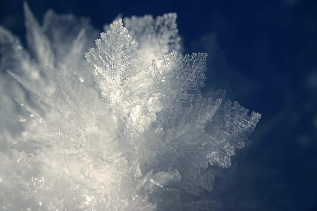 ice crystals close up