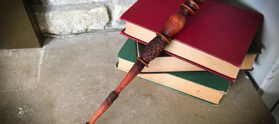 D&D 5e wands resting on books