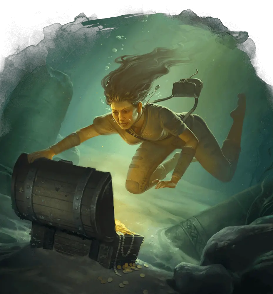dnd 5e underwater rules treasure chest