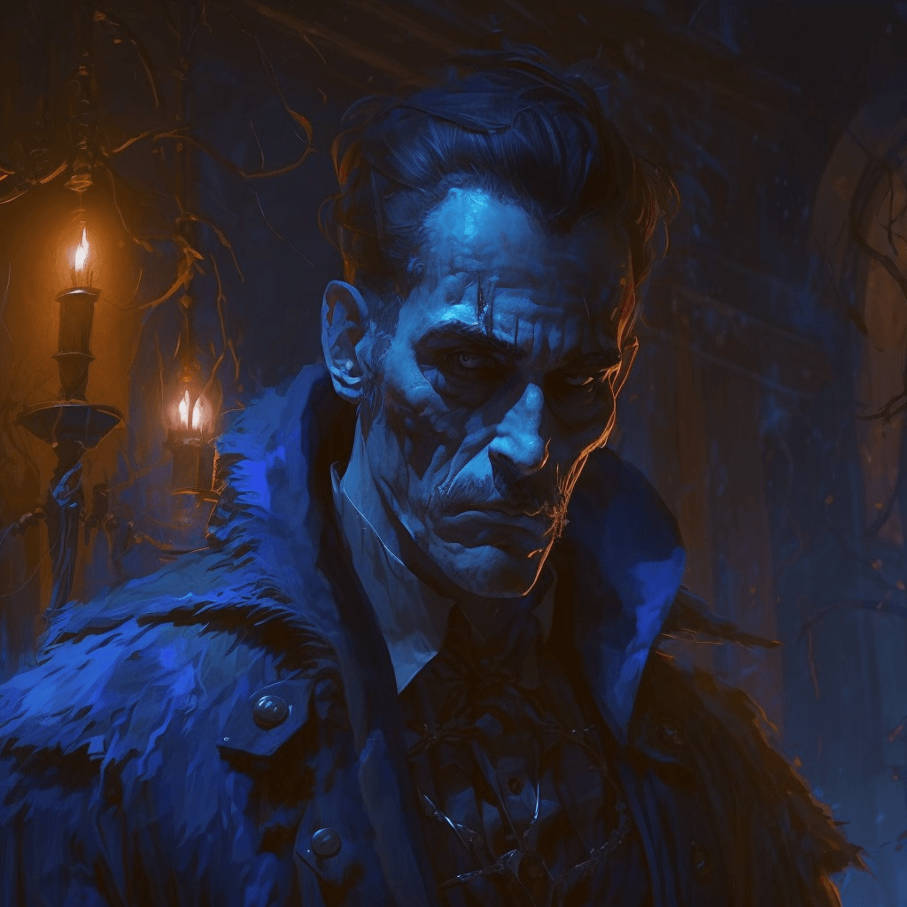 Strahd blue catacombs somber