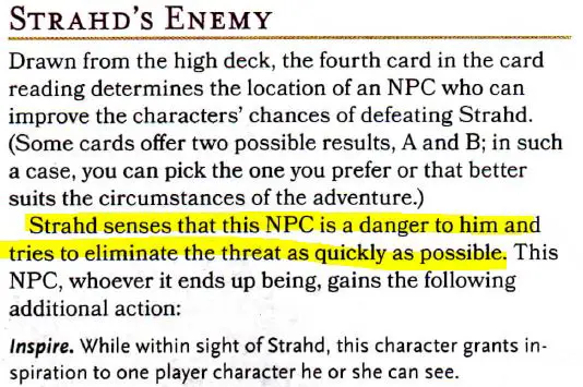 Strahd's Enemy as written